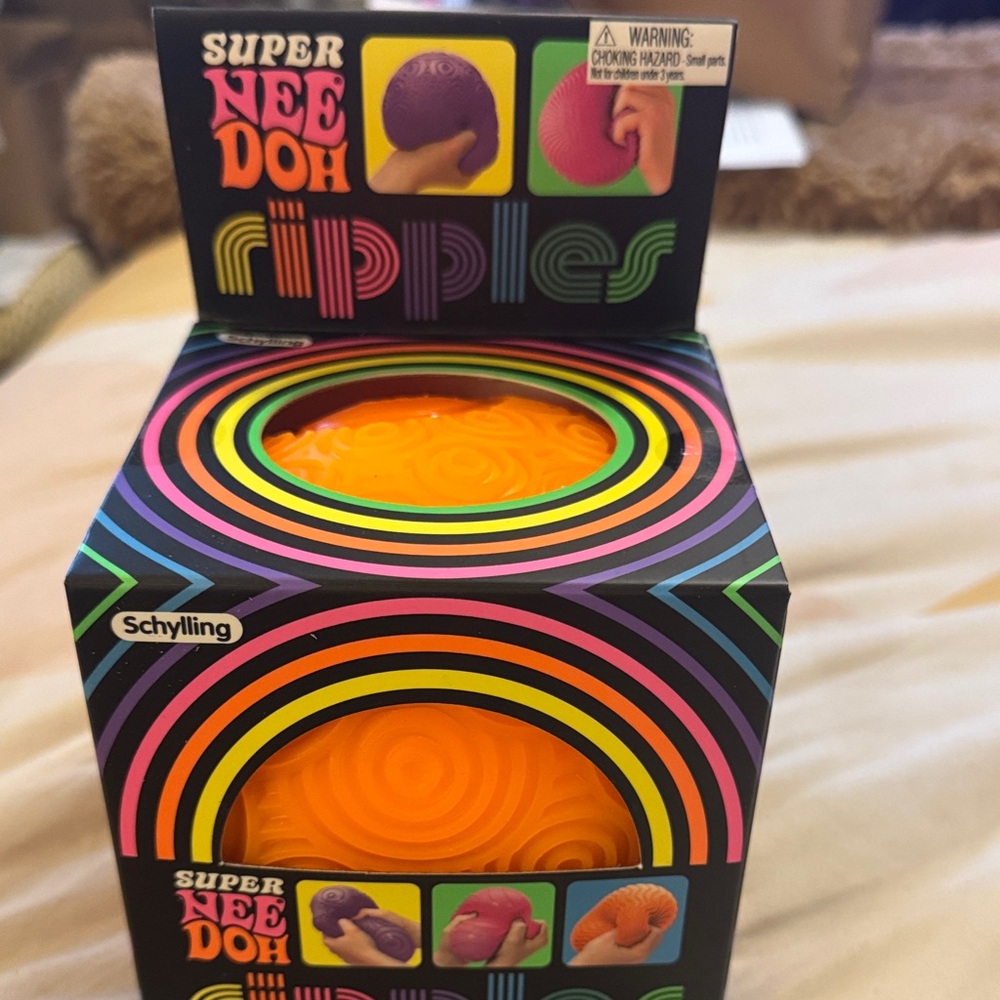 NeeDoh super Ripples Orange Stress Ball by Schylling
